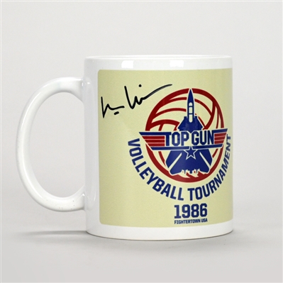 Val Kilmer Autographed Top Gun 1986 Volleyball Tournament Commemorative Mug