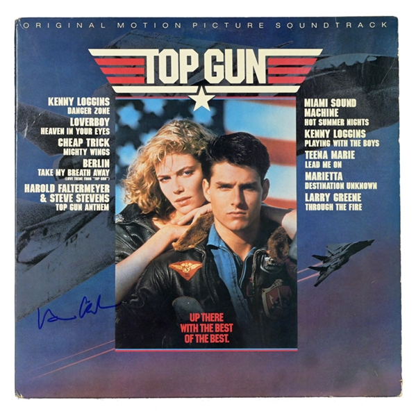 Val Kilmer Autographed Top Gun Original Motion Picture Soundtrack LP