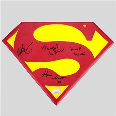 Kate Bosworth, Margot Kidder, Noel Neill, Phyllis Coates Autographed Lois Lane Superman Emblem