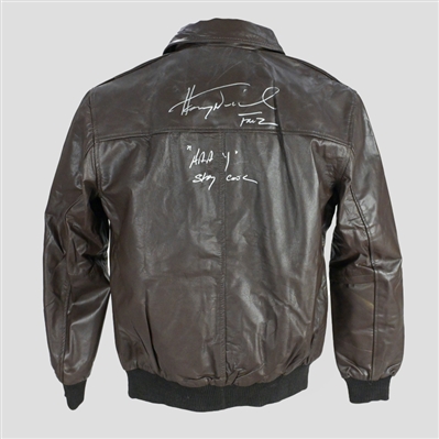 Henry Winkler Autographed Happy Days Fonzie Leather Jacket with Inscriptions