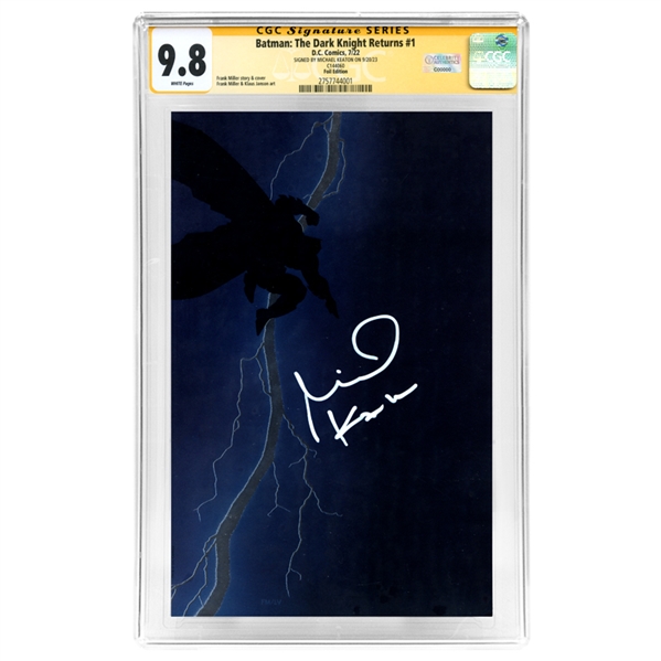 Michael Keaton Autographed 2022 Batman: The Dark Knight Returns #1 Foil Edition CGC SS 9.8