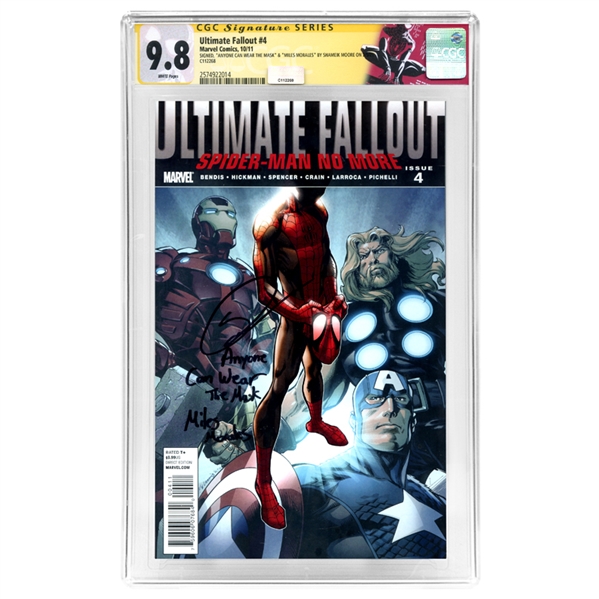 Shameik Moore Autographed Ultimate Fallout #4 CGC SS 9.8 * 1st Miles Morales!