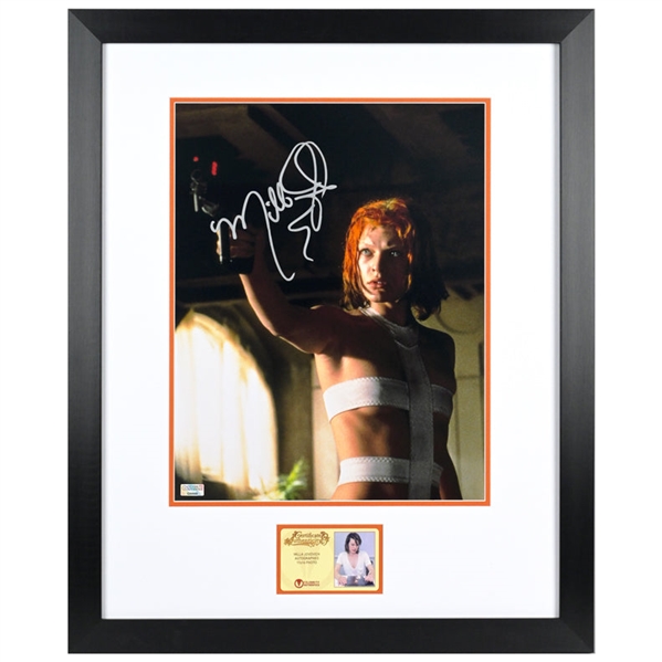 Milla Jovovich Autographed 1997 The Fifth Element Leeloo 11x14 Framed Photo