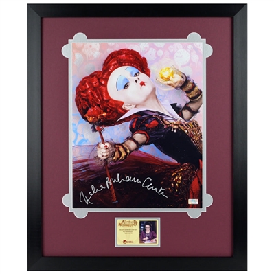 Helena Bonham Carter Autographed Alice in Wonderland The Red Queen 11x14 Framed Photo