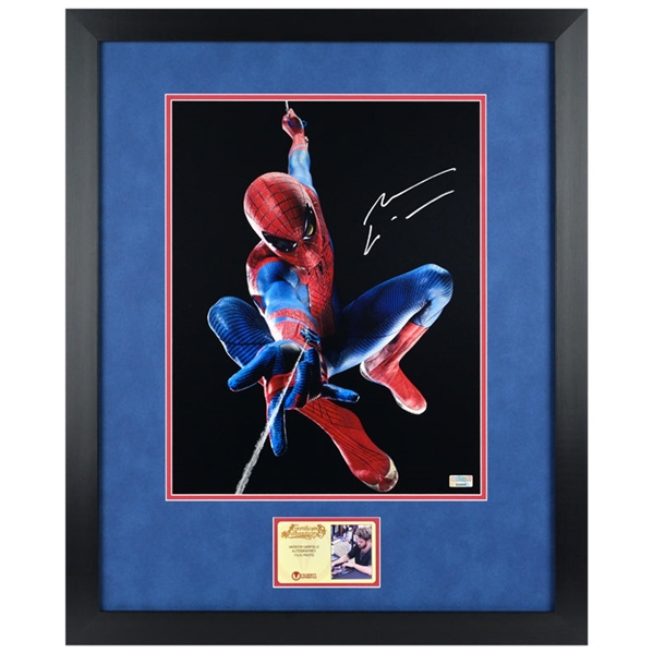 Andrew Garfield Autographed Amazing Spider-Man 11×14 Framed Photo