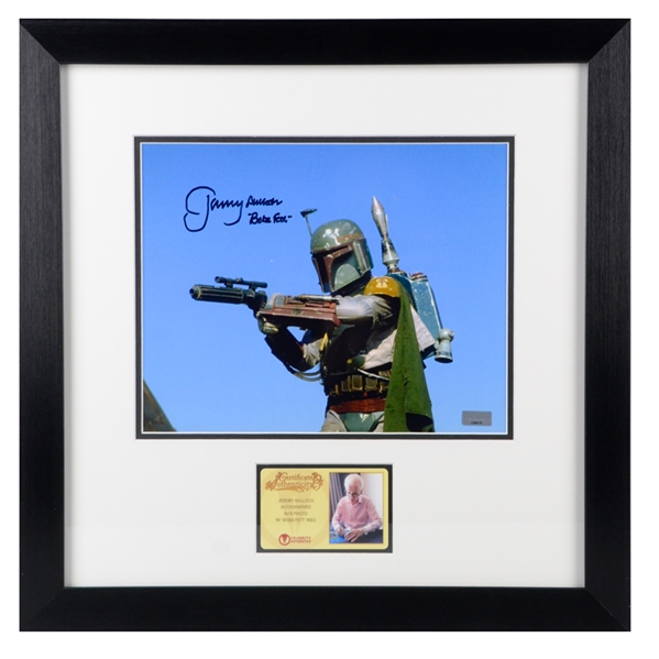 Jeremy Bulloch Autographed Star Wars Boba Fett Action 8x10 Framed Photo