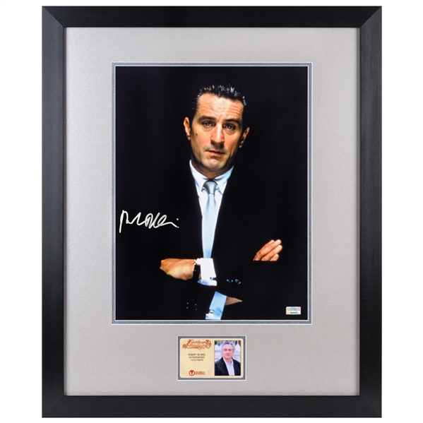 Robert De Niro Autographed 1990 Goodfellas James Conway 11x14 Framed Photo