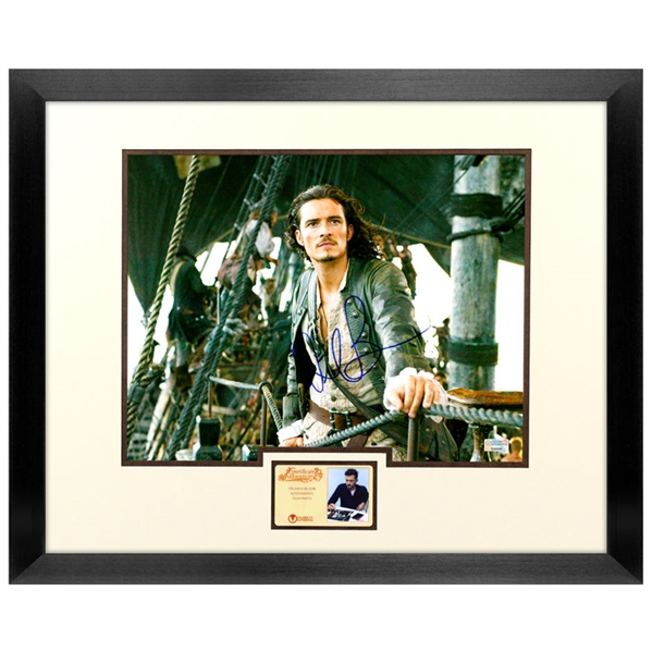 Orlando Bloom Autographed Pirates of the Caribbean Will Turner 11x14 Framed Photo