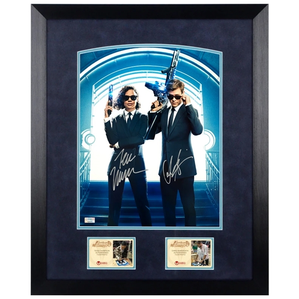 Chris Hemsworth, Tessa Thompson Autographed Men in Black: International 11x14 Framed Photo