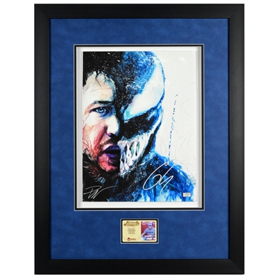 Tom Hardy Autographed 2018 Venom by Rob Prior 11x15 Framed Giclee