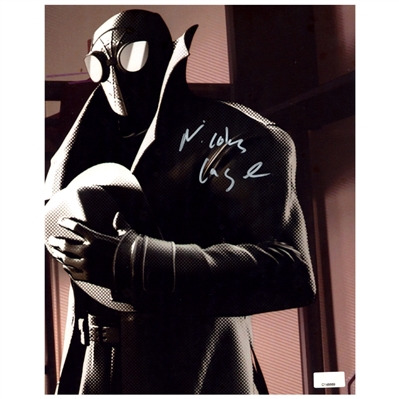 Nicolas Cage Autographed 2018 Spider-Man Into The Spider-Verse Noir 8x10 Scene Photo