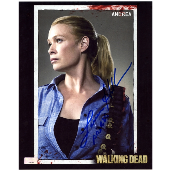 Laurie Holden Autographed The Walking Dead Andrea Splatter 8x10 Photo