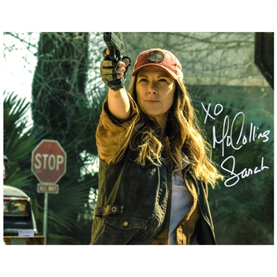 Mo Collins Autographed Fear The Walking Dead Sarah Takes Aim 11x14 Scene Photo with Sarah Inscription