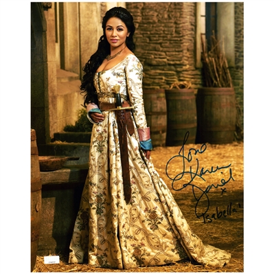 Karen David Autographed Galavant 11x14 Set Photo with Isabella Inscription