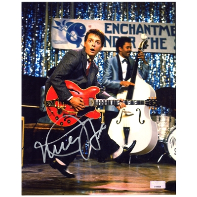 Michael J. Fox Autographed Back to the Future Johnny B Goode 8x10 Photo