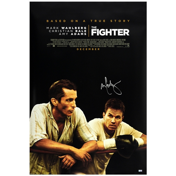 Mark Wahlberg Autographed 2010 The Fighter Original 27x40 Double-Sided Movie Poster