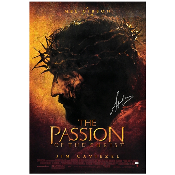 Mel Gibson Autographed 2004 The Passion of the Christ Original 27x40 Single-Sided Movie Poster