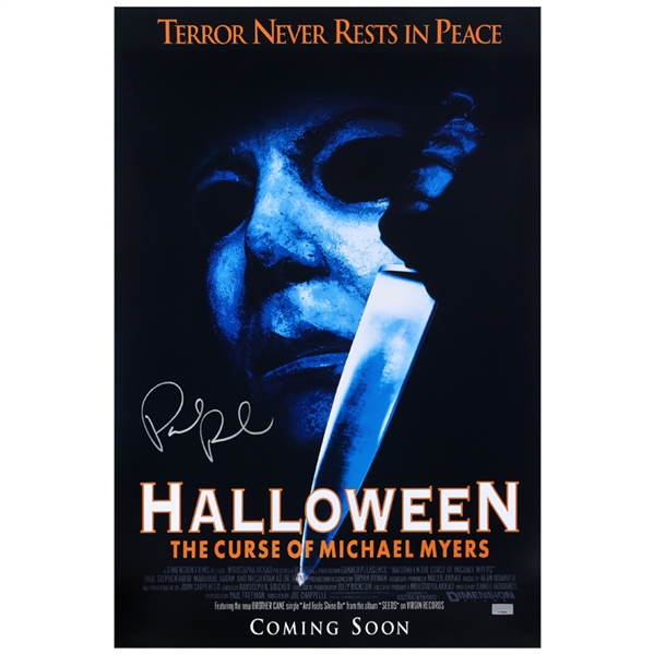 Paul Rudd Autographed Halloween: The Curse of Michael Myers 16×24 Poster