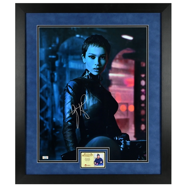 Zoe Kravitz Autographed 2022 The Batman Catwoman 16x20 Framed Photo