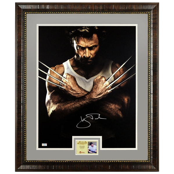 Hugh Jackman Autographed 2009 X-Men Origins: Wolverine James Logan 16x20 Framed Photo