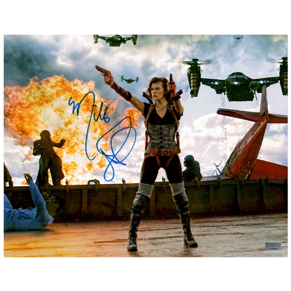 Milla Jovovich Autographed Resident Evil 11x14 Photo