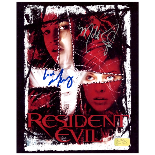 Milla Jovovich, Michelle Rodriguez Autographed Resident Evil 8x10 Mini Poster