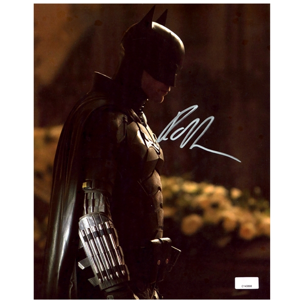 Robert Pattinson Autographed 2022 The Batman Batman Scene 8x10 Photo