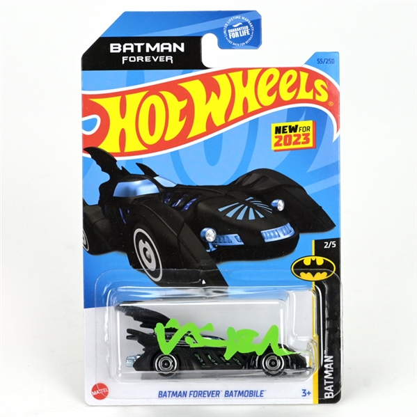 Val Kilmer Autographed Batman Forever Hot Wheels 1/64 Scale Batmobile - A