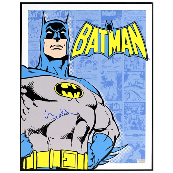 Val Kilmer Autographed Batman 12x16 Comic Strip Metal Sign