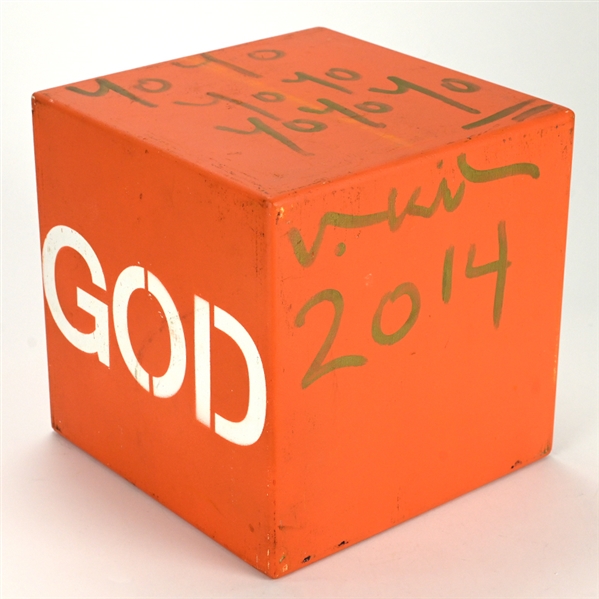 Val Kilmer Autographed 12" Original God Block Artwork Yo, Yo, Yo, Yo 