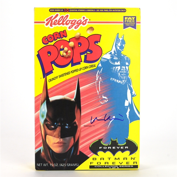 Val Kilmer Autographed Original Kelloggs 1994 Corn Pops Batman Forever Unopened Box