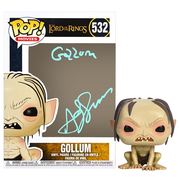 Andy Serkis Autographed Lord of the Rings Gollum POP Vinyl Figure #532