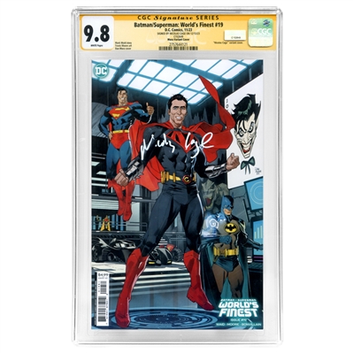 Nicolas Cage Autographed 2023 Batman / Superman Worlds Finest #19 Dan Mora Variant Cover CGC SS 9.8 (mint)