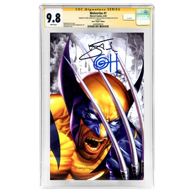 Hugh Jackman, Greg Horn Autographed 2020 Wolverine #1 Rare Horn Virgin Variant Cover CGC SS 9.8