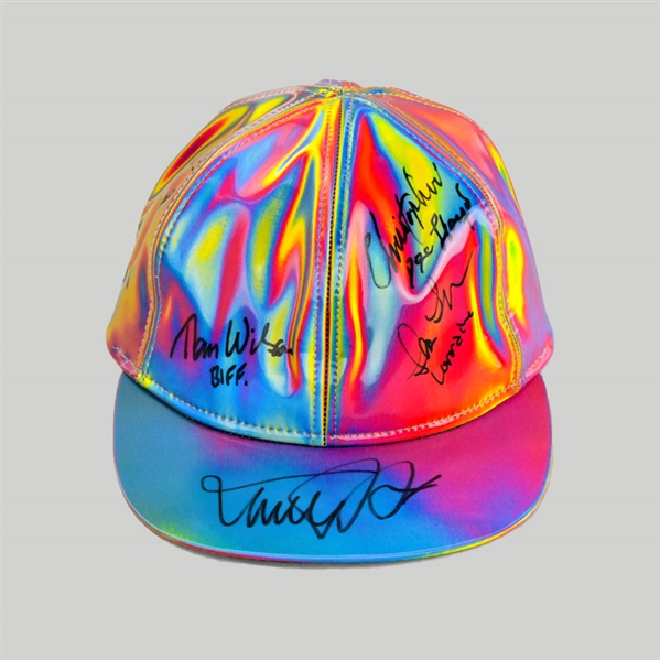 Michael J Fox, Christopher Lloyd, Thomas Wilson, Lea Thompson Cast Autographed Back to the Future II Marty McFly Cap