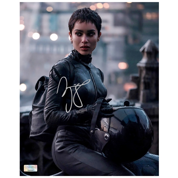 Zoë Kravitz Autographed 2022 The Batman Selina Kyle 8x10 Photo