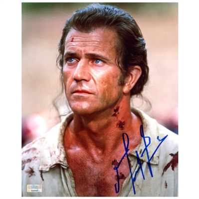 Mel Gibson Autographed Classic 2000 The Patriot Benjamin Martin 8x10 Scene Photo