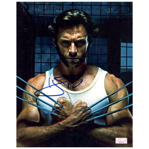 Hugh Jackman Autographed 2009 X-Men Origins: Wolverine Battle Ready 8x10 Photo