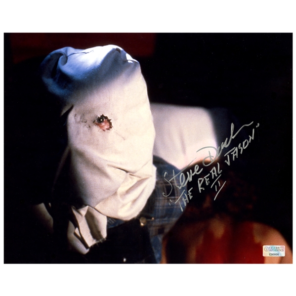 Steve Dash Autographed 1981 Friday the 13th Part II Jason Voorhees 8x10 Scene Photo