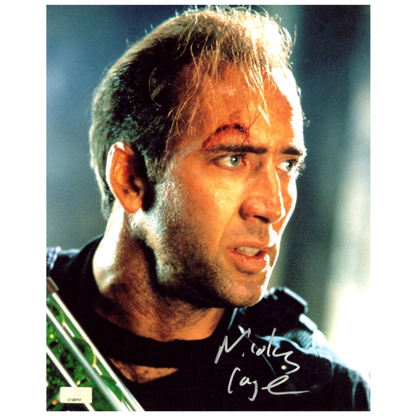 Nicolas Cage Autographed 1996 The Rock 8x10 Scene Photo 