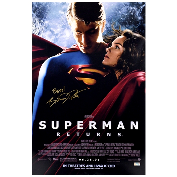 Brandon Routh Autographed 2006 Superman Returns 16x24 Movie Poster