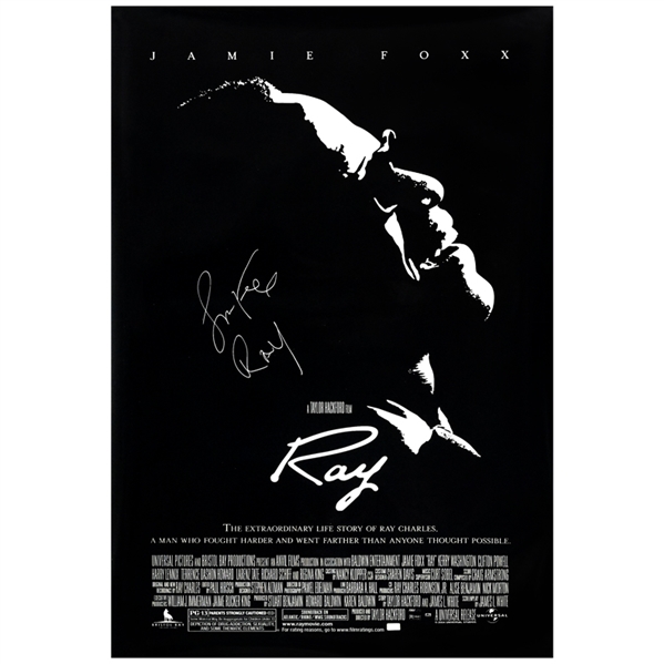 Jamie Foxx Autographed 2004 Ray Original 27x40 Single-Sided Movie Poster