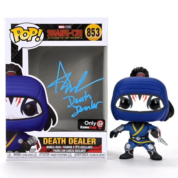 Andy Le Autographed 2021 Shang-Chi Death Dealer GameStop Exclusive POP! Vinyl #853