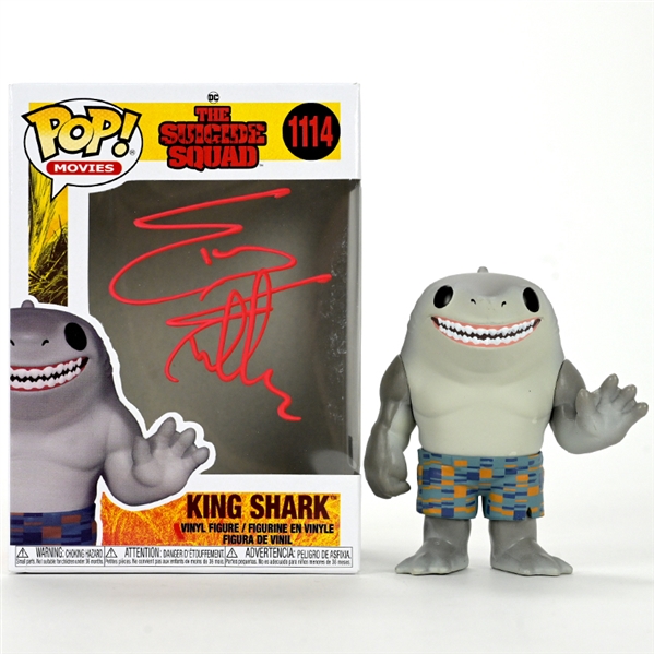 Sylvester Stallone Autographed The Suicide Squad King Shark POP! Vinyl Figure #1114