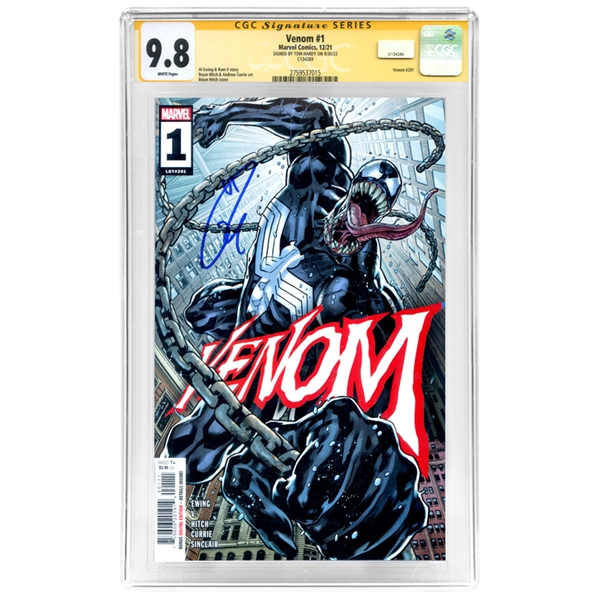 Tom Hardy Autographed 2021 Venom #1 CGC SS 9.8