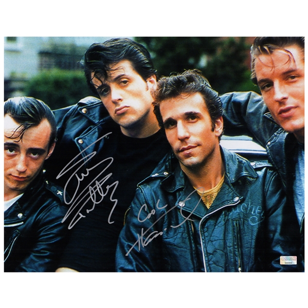 Sylvester Stallone, Henry Winkler Autographed 1974 The Lords Of Flatbush 11x14 Photo