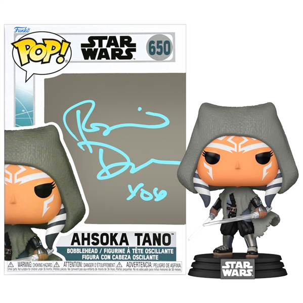 Rosario Dawson Autographed Star Wars Ahsoka Tano Pop Vinyl Figure #650