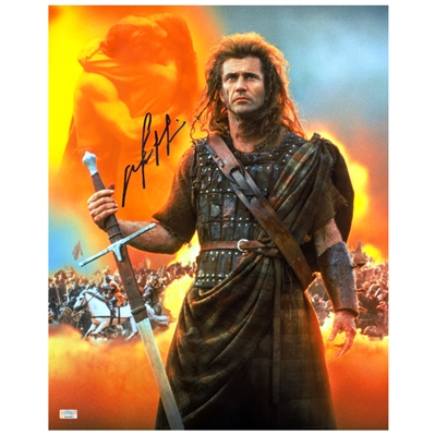 Mel Gibson Autographed 1995 Braveheart 16x20 Photo