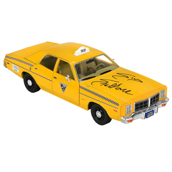 Sylvester Stallone Autographed 1982 Rocky III 1:18 Scale 1978 Dodge Monaco Die-Cast Taxi