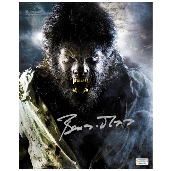 Benicio Del Toro Autographed 2010 The Wolfman Lawrence Talbot 8x10 Photo